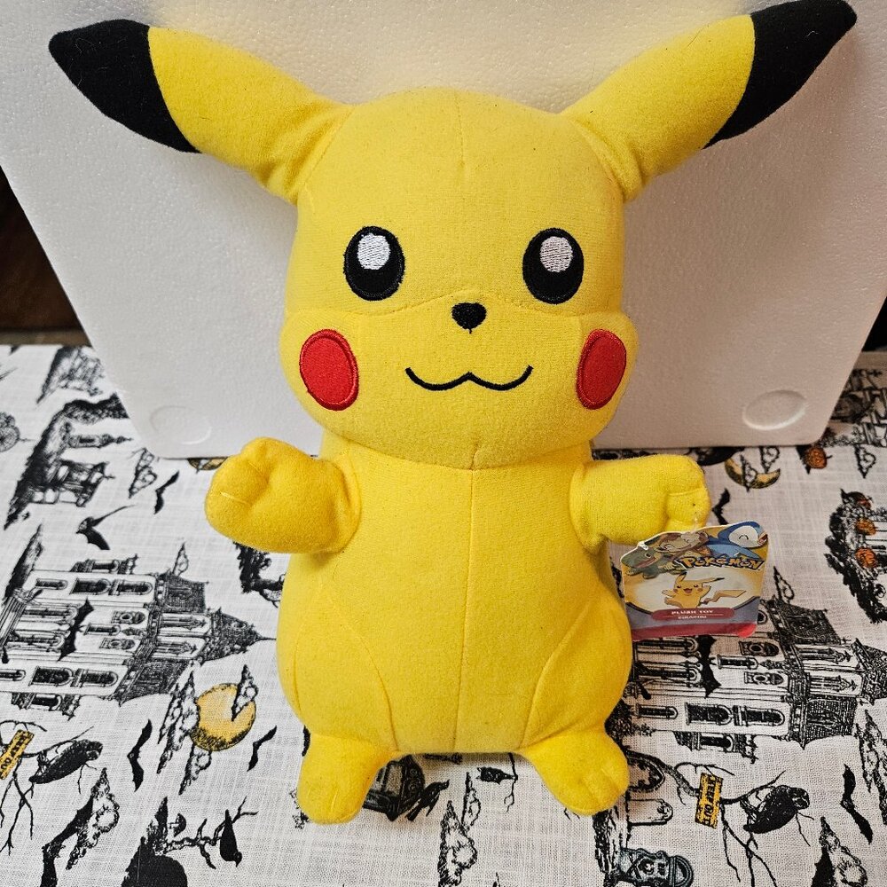 Pokemon Pikachu Toy Factory 10" Plush Stuffed Toy Nintendo Game Freak NWT